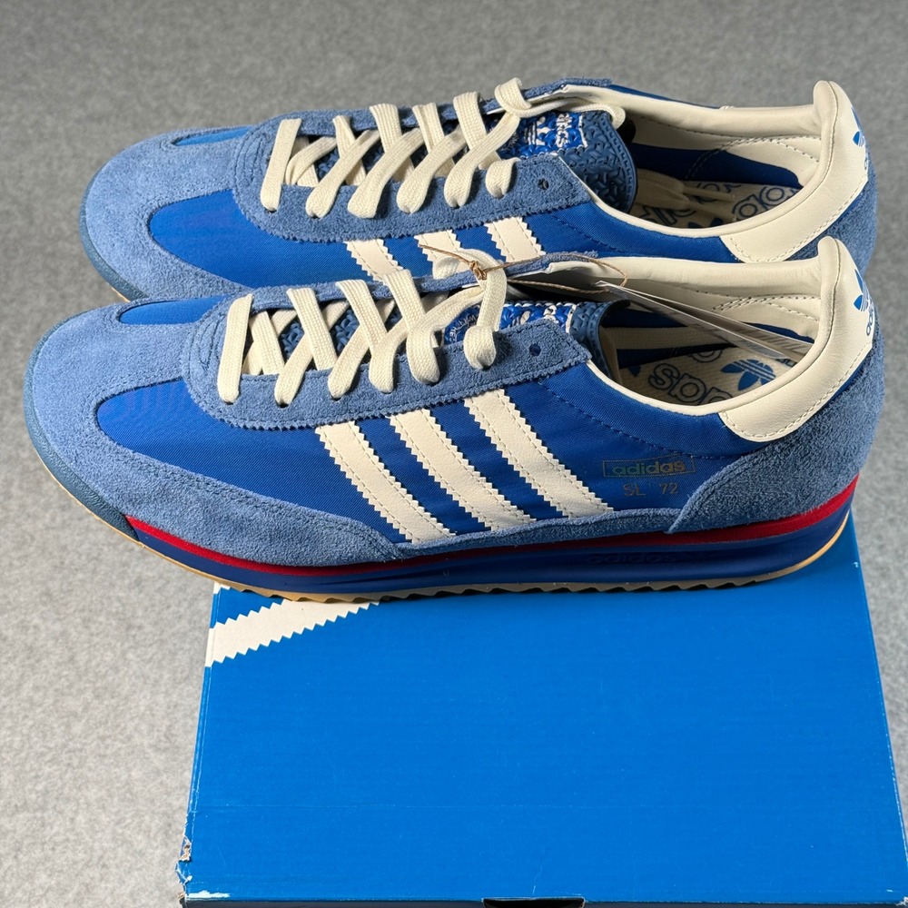 Adidas SL 72 RS Blue White Men's 11 Retro Classic Sneakers NIB - Picture 5 of 8